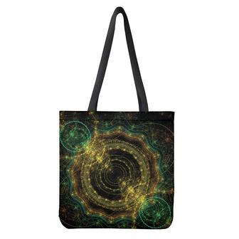 Steampunk Fractal Print Tote Bag | Newhawaiianshirts AU