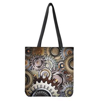 Steampunk Gears And Cogs Print Tote Bag | Newhawaiianshirts