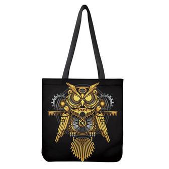 Steampunk Owl Print Tote Bag | Newhawaiianshirts