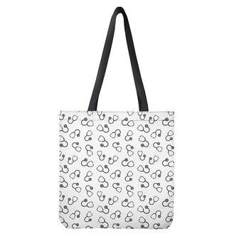 Stethoscope Sign Pattern Print Tote Bag | Newhawaiianshirts UK