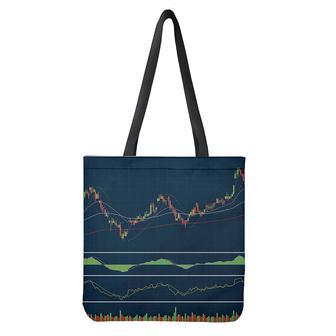 Stock Candlestick And Indicators Print Tote Bag | Newhawaiianshirts DE