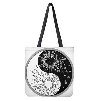 Sun And Moon Yin Yang Print Tote Bag | Newhawaiianshirts