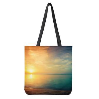 Sunrise Beach Print Tote Bag | Newhawaiianshirts UK