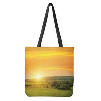 Sunrise Field Print Tote Bag | Newhawaiianshirts CA