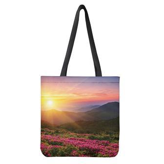 Sunrise Mountain Print Tote Bag | Newhawaiianshirts