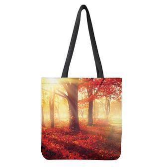 Sunshine Autumn Tree Print Tote Bag | Newhawaiianshirts