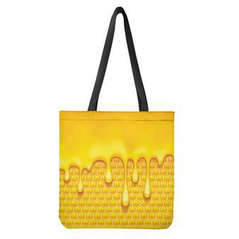 Sweet Honey Bee Hive Print Tote Bag | Newhawaiianshirts CA