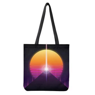 Synthwave Pyramid Print Tote Bag | Newhawaiianshirts CA