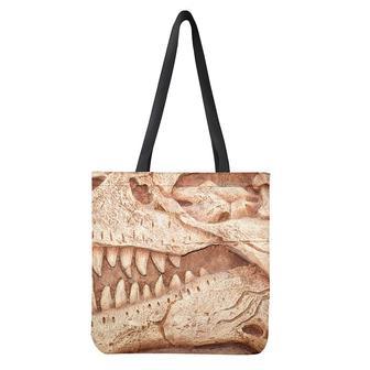 T-Rex Fossil Print Tote Bag | Newhawaiianshirts AU