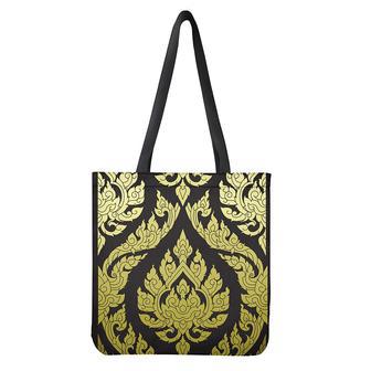 Thai Ornament Pattern Print Tote Bag | Newhawaiianshirts