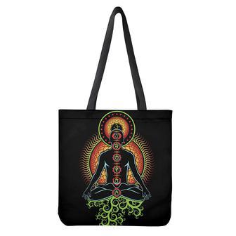 The Seven Chakras Print Tote Bag | Newhawaiianshirts CA