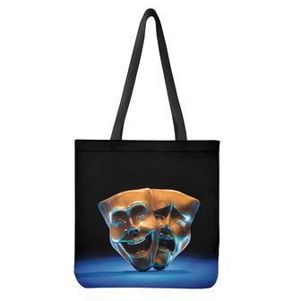 The Sock And Buskin Theatre Masks Print Tote Bag | Newhawaiianshirts