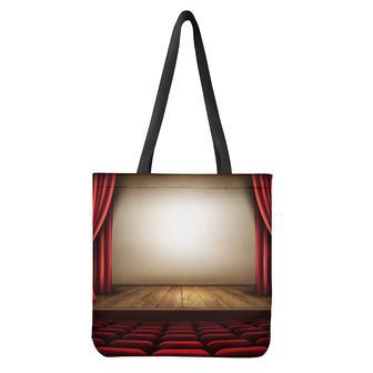 Theater Stage Print Tote Bag | Newhawaiianshirts DE