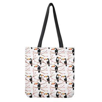 Toco Toucan Pattern Print Tote Bag | Newhawaiianshirts DE