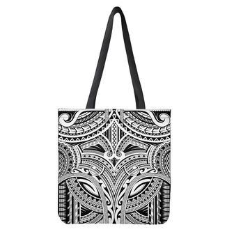 Tribal Maori Polynesian Tattoo Print Tote Bag | Newhawaiianshirts DE