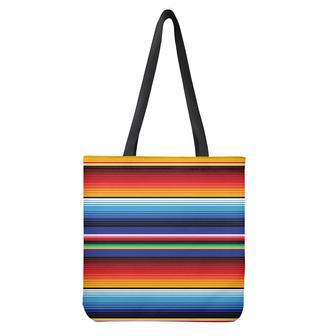 Tribal Mexican Serape Pattern Print Tote Bag | Newhawaiianshirts