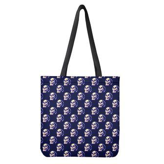 Trippy Skull Pattern Print Tote Bag | Newhawaiianshirts