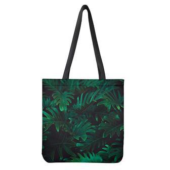 Tropical Fern Leaf Print Tote Bag | Newhawaiianshirts DE