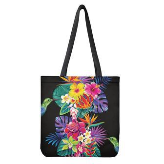 Tropical Hummingbird Print Tote Bag | Newhawaiianshirts CA