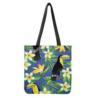 Tropical Keel-Billed Toucan Print Tote Bag | Newhawaiianshirts AU