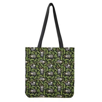 Tropical Sloth Pattern Print Tote Bag | Newhawaiianshirts AU