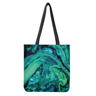 Turquoise Acid Melt Print Tote Bag | Newhawaiianshirts UK