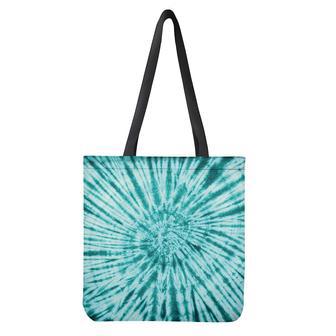 Turquoise Tie Dye Print Tote Bag | Newhawaiianshirts DE