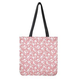 Valentine's Day Heart Pattern Print Tote Bag | Newhawaiianshirts AU