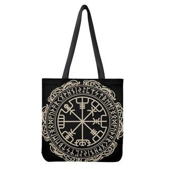 Viking Vegvisir Print Tote Bag | Newhawaiianshirts AU