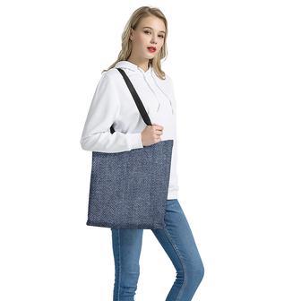 Vintage Blue Denim Jeans Print Tote Bag | Newhawaiianshirts UK