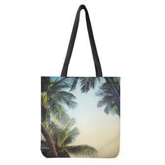 Vintage Coconut Tree Print Tote Bag | Newhawaiianshirts CA