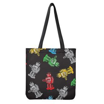 Vintage Robot Pattern Print Tote Bag | Newhawaiianshirts