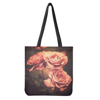 Vintage Rose Print Tote Bag | Newhawaiianshirts UK