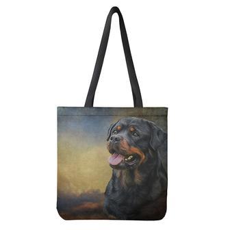 Vintage Rottweiler Portrait Print Tote Bag | Newhawaiianshirts AU