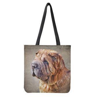 Vintage Shar Pei Print Tote Bag | Newhawaiianshirts