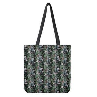 Vintage Tropical Floral Print Tote Bag | Newhawaiianshirts CA