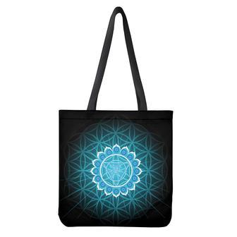 Vishuddha Chakra Spiritual Print Tote Bag | Newhawaiianshirts UK