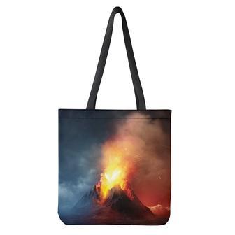 Volcano Eruption Print Tote Bag | Newhawaiianshirts