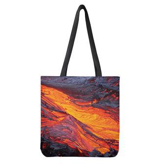 Volcano Lava Print Tote Bag | Newhawaiianshirts AU