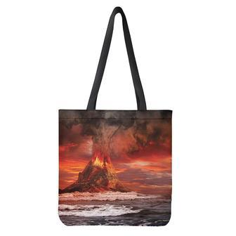 Volcano On The Sea Print Tote Bag | Newhawaiianshirts CA