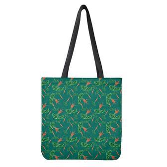 Watercolor Carrot Pattern Print Tote Bag | Newhawaiianshirts DE