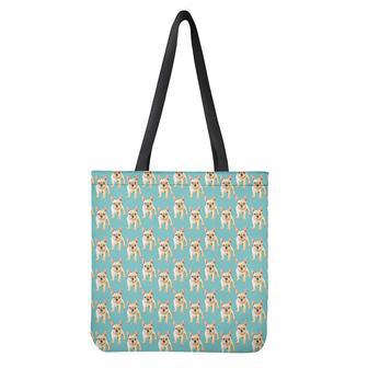 Watercolor French Bulldog Puppy Print Tote Bag | Newhawaiianshirts