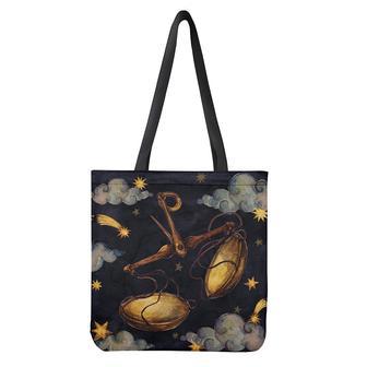 Watercolor Libra Zodiac Sign Print Tote Bag | Newhawaiianshirts AU