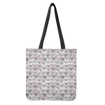 Watercolor Rat Pattern Print Tote Bag | Newhawaiianshirts UK