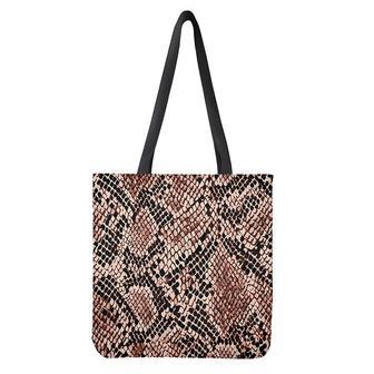 Watercolor Snakeskin Print Tote Bag | Newhawaiianshirts AU