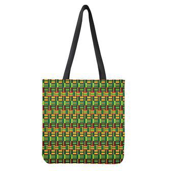 West African Kente Tribal Pattern Print Tote Bag | Newhawaiianshirts UK