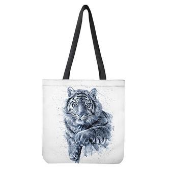 White Tiger Painting Print Tote Bag | Newhawaiianshirts AU