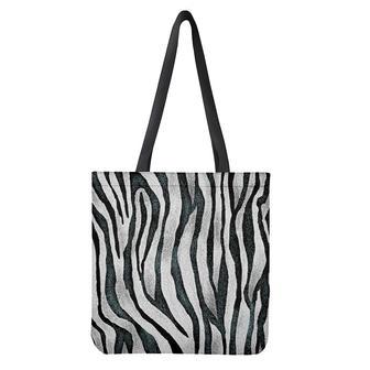 White Tiger Stripe Pattern Print Tote Bag | Newhawaiianshirts AU