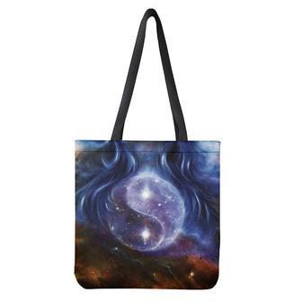 Woman Space Yin Yang Painting Print Tote Bag | Newhawaiianshirts CA