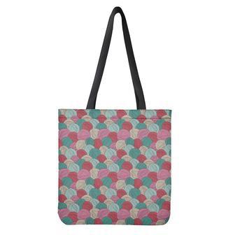 Yarn Balls Pattern Print Tote Bag | Newhawaiianshirts UK